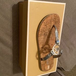 Michael Kors, silver sandals , size 7